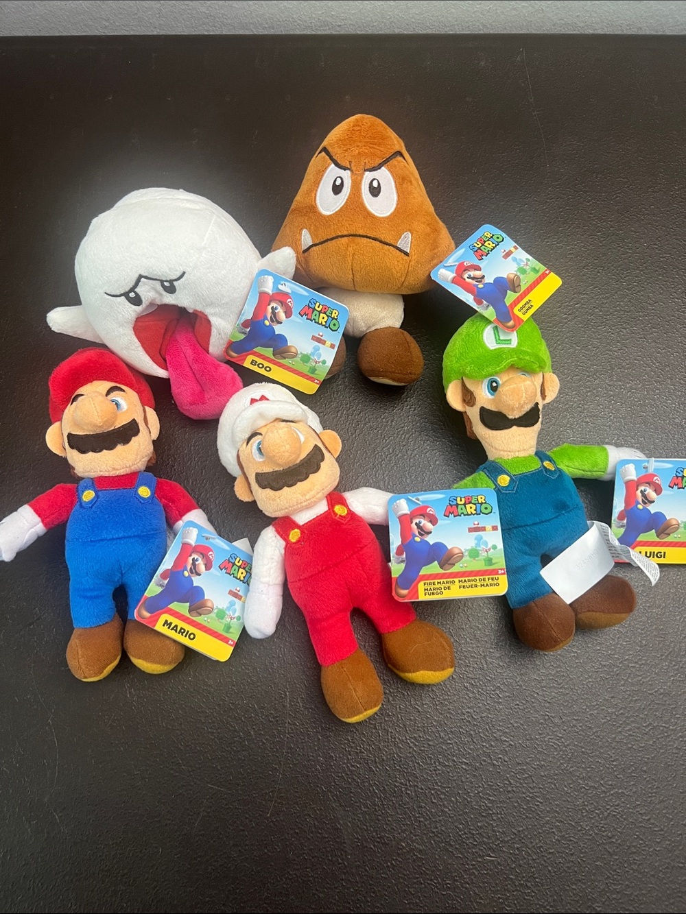 Super Mario Bros Nintendo Super Mario Plush Set - Red, Blue, Green, Brown, White